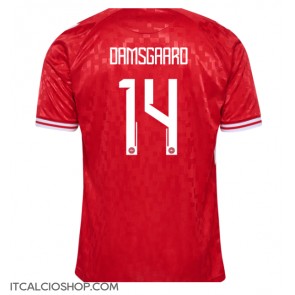 Danimarca Mikkel Damsgaard #14 Prima Maglia Europei 2024 Manica Corta